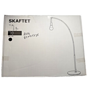 IKEA SKAFTET Floor Lamp Base Arched Black 604.104.81 BASE ONLY E26 Included-NEW